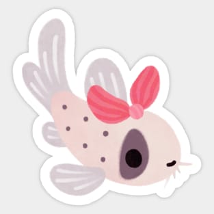 Ribbon corydoras - atropersonatus Sticker